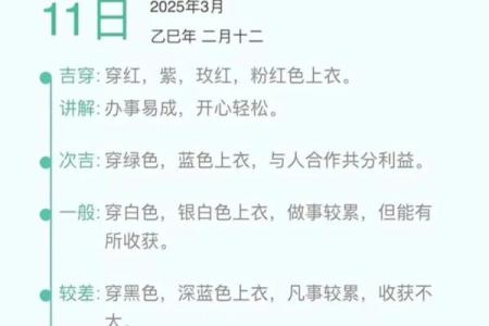 每日穿衣五行颜色2025年11月21日回顾(珍藏)