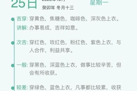 五行穿衣每日分享12月29日 12月29日五行穿搭颜色推荐