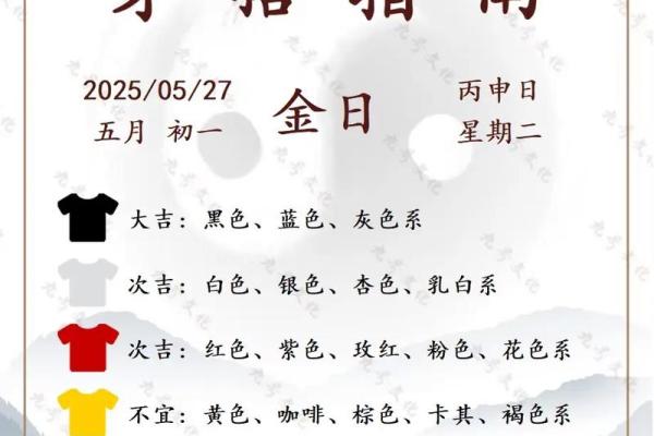 五行穿衣指南2023年5月27日 明日五行穿搭幸运色推荐 五行穿衣指南2023年5月27日 明日五行穿搭幸运色推荐