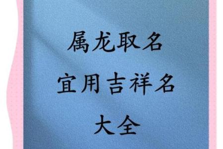 2025年属龙宝宝取名宜用字和禁忌用字大全
