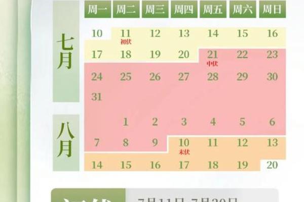 2021年入伏和出伏的准确日期是哪一天,如何计算? 2021年入伏和出伏的准确日期是哪一天,如何计算?